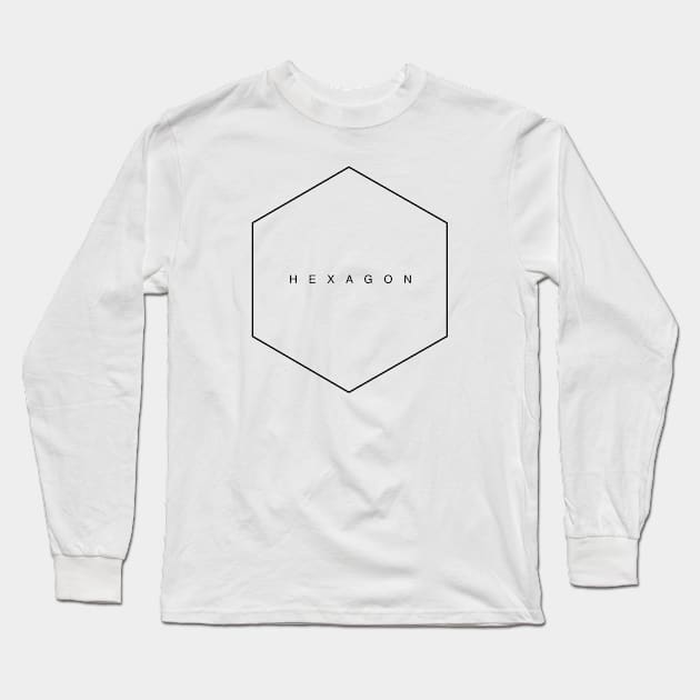 Hexagon, sacred geometry. Long Sleeve T-Shirt by Mon, Symphony of Consciousness.